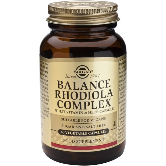 Solgar - Balance Rhodiola Complex Για το άγχος και το στρές - 60veg.caps
