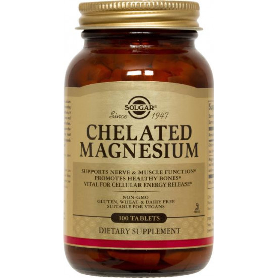 Solgar - Chelated Magnesium 100mg - 100tabs