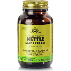 Solgar - Nettle Leaf Extract Συμπλήρωμα Διατροφής με Διουρητικές, Αντιφλεγμονώδεις, Αντιαλλεργικές Ιδιότητες - 60 veg caps