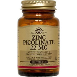 Solgar - Zinc Picolinate 22mg - 100tabs