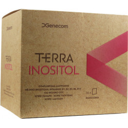 Genecom - Terra Inositol Συμπλήρωμα διατροφής για την ρύθμιση της λειτουργίας των ωωθηκών - 30 φακελίσκοι x 6gr