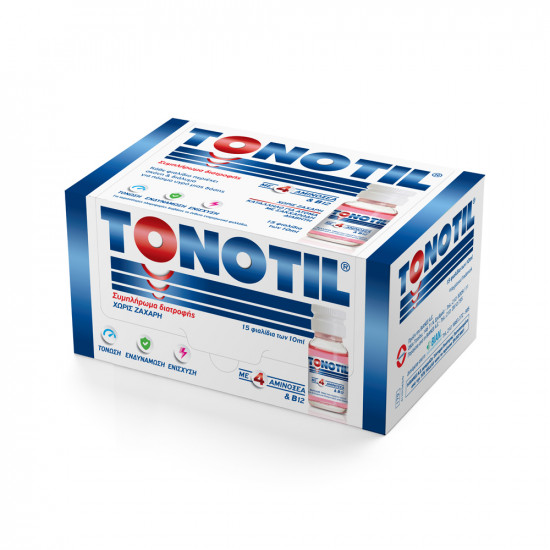 Bian - Tonotil με 4 Αμινοξέα & B12 (χωρίς ζάχαρη) - 15 φιαλίδια των 10ml Bian - Tonotil με 4 Αμινοξέα & B12 (χωρίς ζάχαρη) - 15 φιαλίδια των 10ml