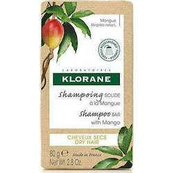 Klorane - Shampooing Solide a la Mangue - Στέρεο Σαμπουάν Με Μάνγκο Για Ξηρά Μαλλιά - 80gr