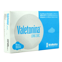 Winmedica - Valetonina Συμπλήρωμα διατροφής με μελατονίνη και βαλεριάνα για την καταπολέμηση της αϋπνίας - 60 δισκία