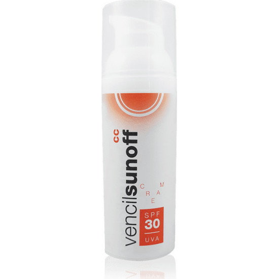 Vencil - Sunoff CC cream SPF30 Αντηλιακό μέικ απ προσώπου για διόρθωση χρωματικών ατελειών - 50ml