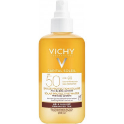 Vichy - Capital Soleil Solar Protective Water Spray SPF50 Αντηλιακό Νερό Για Λαμπερό Μαύρισμα - 200ml