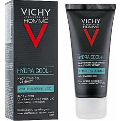 Vichy - Homme Hydra Cool+ Ενυδατικό Τζελ Με Υαλουρονικό Οξύ Για Πρόσωπο & Μάτια - 50ml