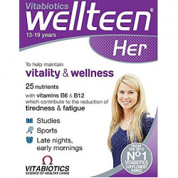 Vitabiotics -  Wellteen Her Πολυβιταμίνη για κορίτσια 13-19 ετών - 30 ταμπλέτες