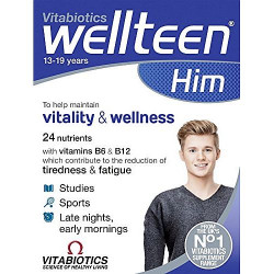 Vitabiotics - Wellteen Him Πολυβιταμίνη για αγόρια 13-19 ετών - 30 ταμπλέτες