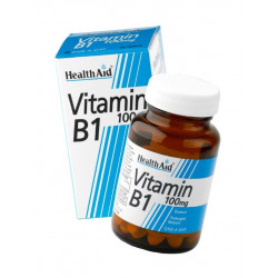 Health Aid - Vitamin B1 100mg Συμπλήρωμα διατροφής για το μυαλό & τους δραστήριους - 90tabs