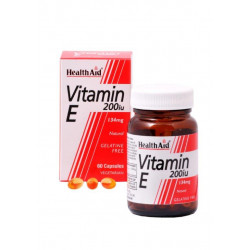 Health Aid - Vitamin E 200iu Φυσική Βιταμίνη Ε - 60caps