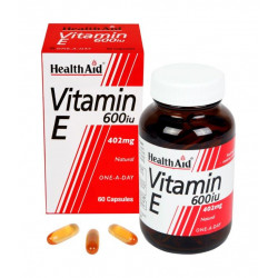 Health Aid - Vitamin E 600iu Φυσική Βιταμίνη Ε - 60caps