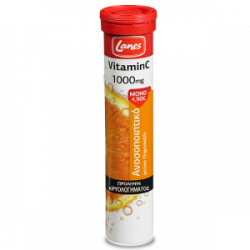 Lanes - Αναβράζουσα Vitamin C 1000mg με γεύση πορτοκάλι - 20tabs