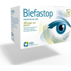 NTC Pharma - Blefastop Οφθαλμικές Γάζες για την Υγιεινή των Βλεφάρων - 28 Τμχ