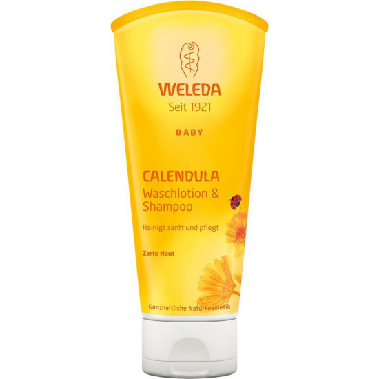Weleda - Baby Calendula Shampoo & Body Wash Βρεφικό Σαμπουάν & Αφρόλουτρο Καλέντουλας - 200ml