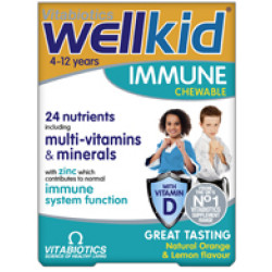 Vitabiotics - Wellkid Immune - 30 μασώμενα δισκία