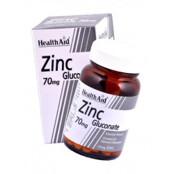Health Aid - Zinc Gluconate 70mg Ψευδάργυρος Γλυκονικός - 90tabs