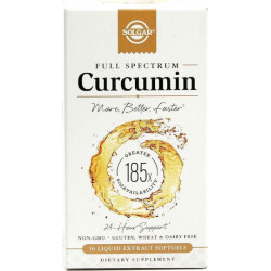 Solgar - Full Spectrum Curcumin Συμπλήρωμα Διατροφής με Κουρκουμά - 30 μαλακές κάψουλες