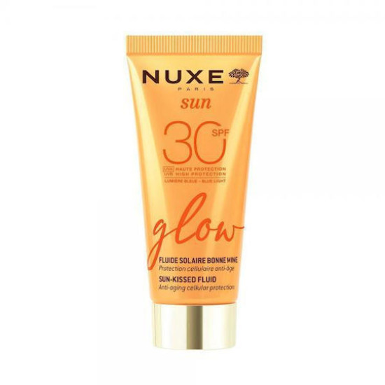 Nuxe - Sun Glow Anti-Aging Cellular Protection SPF30 Αντηλιακή Κρέμα Προσώπου με Χρώμα -Κατάλληλη για Όλους τους Χρωματικούς Τόνους - 40ml