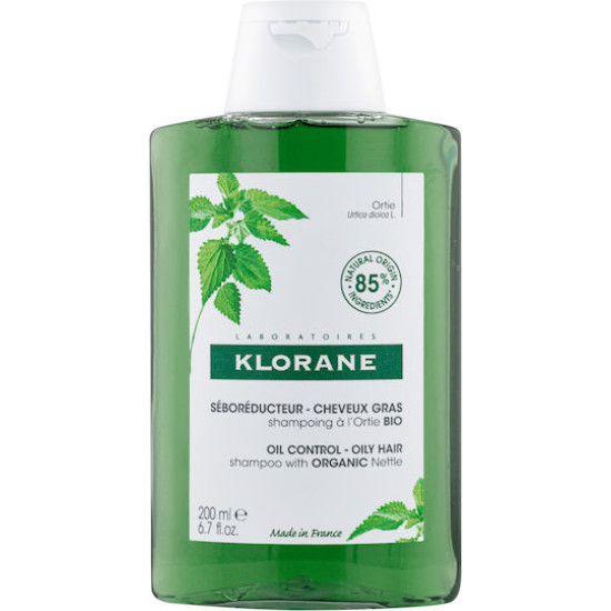 Klorane - Shampoo Ortie Σαμπουάν με Εκχύλισμα Τσουκνίδας για Λιπαρά Μαλλιά - 200ml