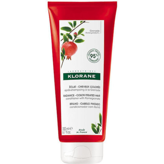 Klorane - Conditioner with Pomegranate Μαλακτική Κρέμα για Βαμμένα Μαλλιά, με Εκχύλισμα Ροδιού - 200ml