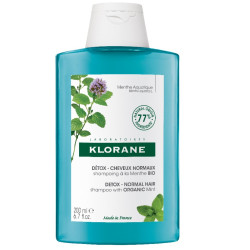 Klorane - Shampoo Detox With Organic Mint  Σαμπουάν Αποτοξίνωσης με Υδάτινη Μέντα για Μαλλιά Εκτεθειμένα στη Ρύπανση - 200ml