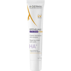 A-Derma - Epitheliale Ultra Repair HA Spf 50 Προστατευτική Επανορθωτική Κρέμα Κατά των Σημαδιών - 100ml