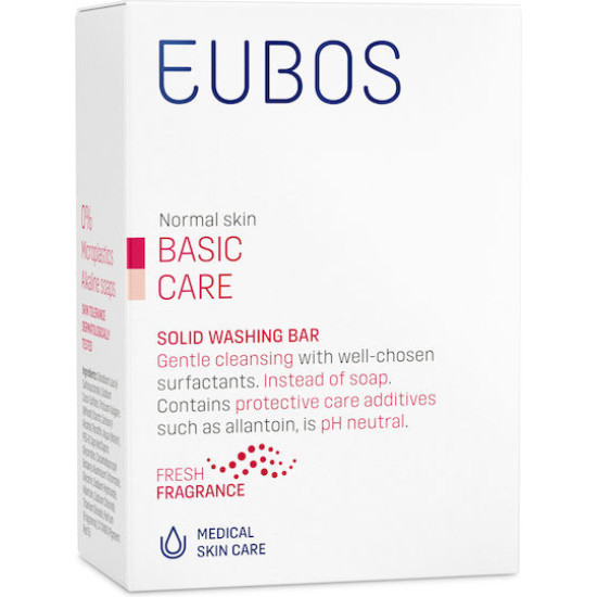 Eubos - Basic Care Solid Washing Bar Red Liquid Red Στερεή Πλακά Καθαρισμού Προσώπου & Σώματος για Κανονικό Δέρμα- 125gr
