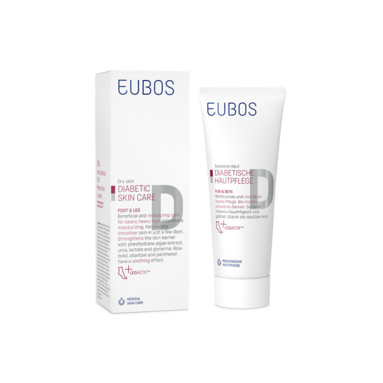 Eubos - Diabetic Skin Care Foot & Leg  Γαλάκτωμα ενεργών συστατικών 3 σε 1 για κουρασμένα-βαριά πόδια - 100ml