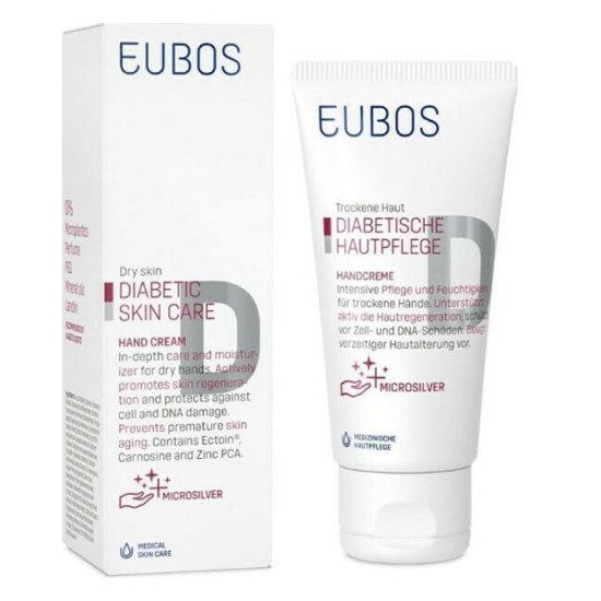 Eubos - Diabetic Skin Care Hand Cream Κρέμα Χεριών για την αναγέννηση του ξηρού δέρματος - 50ml