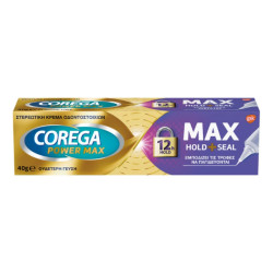 Corega - Power Max Hold+Seal Cream Στερεωτική κρέμα για τεχνητές οδοντοστοιχίες - 40gr