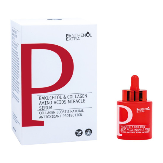 Medisei - Panthenol Extra Bakuchiol & Collagen Amino Acids Miracle Serum Ορός Αντιγήρανσης και Θρέψης με Bakuchiol με Αμινοξέα Κολλαγόνου - 30ml