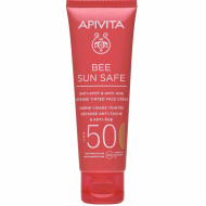 Apivita - Bee Sun Safe SPF50 Anti-Spot & Anti-Age Tinted Golden Face Cream Αντηλιακό Προσώπου κατά των Πανάδων & των Ρυτίδων με Χρυσαφί Απόχρωση- 50ml