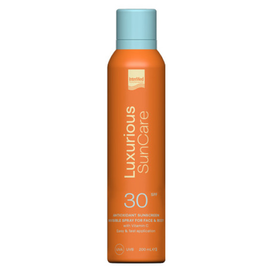 Intermed - Luxurious Suncare Antioxidant Sunscreen Invisible Spray Αντηλιακό  spray για αόρατο-ματ αποτέλεσμα SPF30+ - 200ml