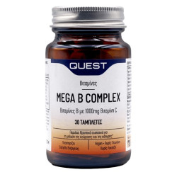 Quest - Mega B Complex (B-complex 50mg + C 1000mg) - 30tabs