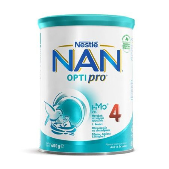 Nestle - Nan Optipro 4 Γάλα Τρίτης Βρεφικής Ηλικίας 18+ μηνών - 400gr