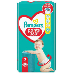 Pampers - Πάνες Βρακάκι Pants Maxi Pack Βρεφικές No 3 (6-11kg) - 56 τμχ