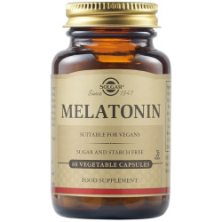 Solgar - Melatonin Συμπλήρωμα για τον Ύπνο - 60 φυτικές κάψουλες