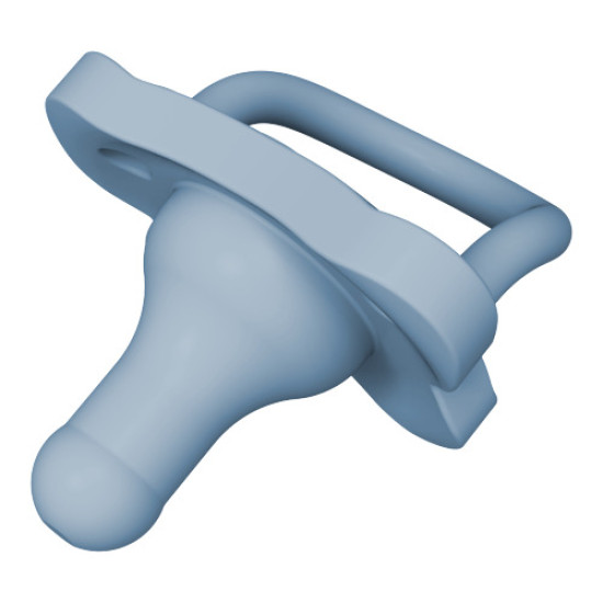 Dr. Brown's - Happy Paci Silicone Blue Πιπίλα Όλο Σιλικόνη για Βρέφη 0-6 Μηνών (Μπλε χρώμα) - 1τμχ