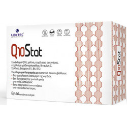 Libytec - Q10Stat Συμπλήρωμα Διατροφής με Συνένζυμο Q10 για την Φυσιολογική Λειτουργία της Καρδιάς και του Ήπατος - 60caps