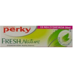 Perky - Fresh Nature Αποσμητική Κρέμα Μεγάλης Διάρκειας Χωρίς Αλουμίνιο - 30ml