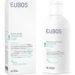 Eubos - Sensitive Care Shower Oil Ελαιώδες Καθαριστικό Σώματος για Ευαίσθητο και Ξηρό Δέρμα - 200ml