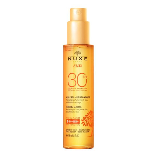 Nuxe - Sun tanning oil for face and body SPF30 Λάδι μαυρίσματος για πρόσωπο & σώμα - 150ml