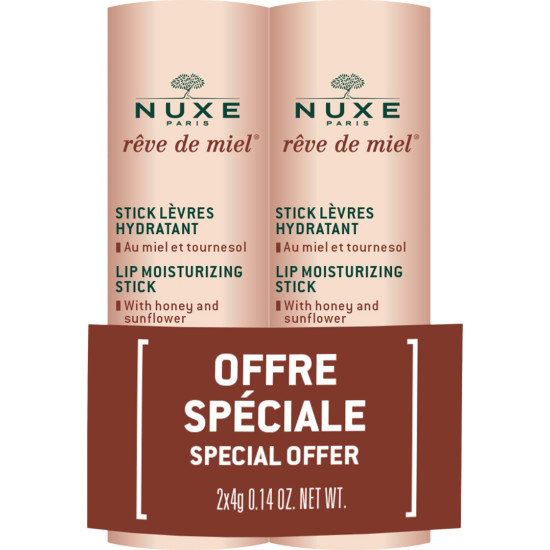 Nuxe - Reve de Miel Stick Lѐvres Hydratant Ενυδατικό stick  χειλιών - 2x4gr