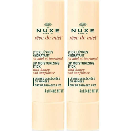Nuxe - Reve de Miel Stick Lѐvres Hydratant Ενυδατικό stick  χειλιών - 2x4gr