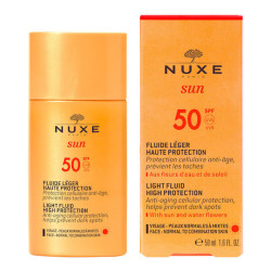 Nuxe - Sun Light Fluid High Protection SPF50 Αντηλιακή Αντιγηραντική Κρέμα Προσώπου Ελαφριάς Υφής - 50ml