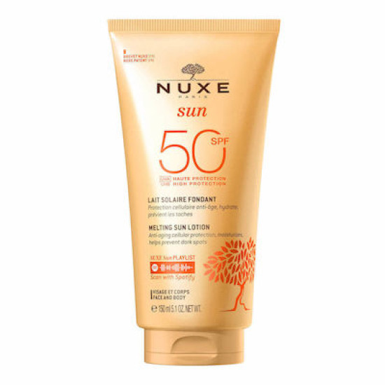 Nuxe - Sun Melting Lotion High Protection SPF50+ Αντηλιακό Γαλάκτωμα Υψηλής Προστασίας Για Πρόσωπο Και Σώμα - 150ml