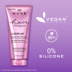 Nuxe - Hair Prodigieux High Shine Conditioner Μαλακτική Αρωματική Κρέμα Αναδόμησης με Εκχύλισμα Ροζ Καμέλιας για Εκθαμβωτική Λάμψη - 200ml