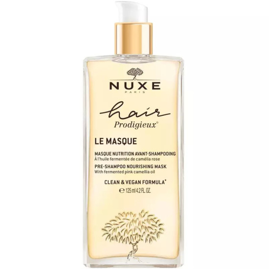 Nuxe - Hair Prodigieux Pre-shampoo Nourishing Mask Αρωματική Μάσκα Θρέψης για Πριν το Λούσιμο για Ξηρά Μαλλιά με Εκχύλισμα Ροζ Καμέλιας για Εντατική Θρέψη & Μεταξένια Υφή - 100ml