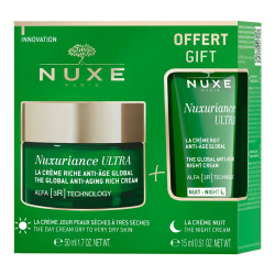 Nuxe - Promo Nuxuriance Ultra The Global Anti-Aging Cream Αντιγηραντική Κρέμα Πλούσιας Υφής - 50ml & Night Cream Σε Ειδικό Μέγεθος 15ml